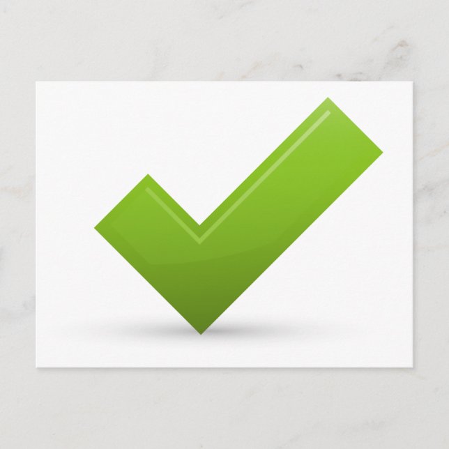 Carte Postale confirmer-679245 MARQUE DE CONTRÔLE VERT JOURNAL S (Devant)