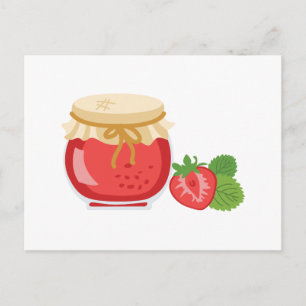 Carte Postale Confiture aux fraises
