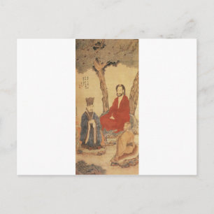 Carte Postale Confucius, Lao-tzu et Arhat bouddhiste