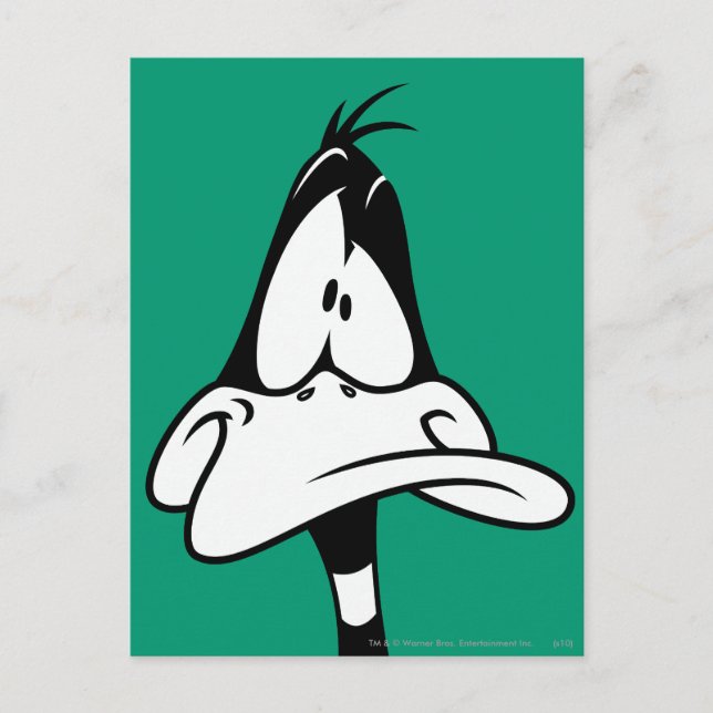 Carte Postale Confused DAFFY DUCK™ Face (Devant)