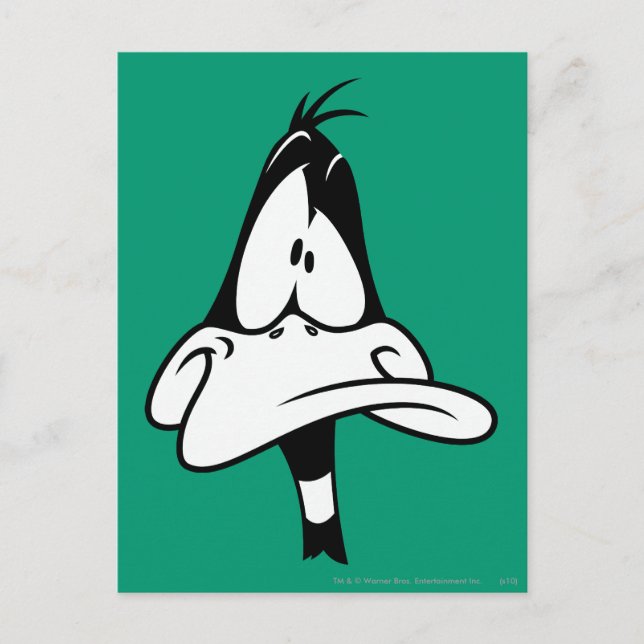 Carte Postale Confused DAFFY DUCK™ Face (Devant)