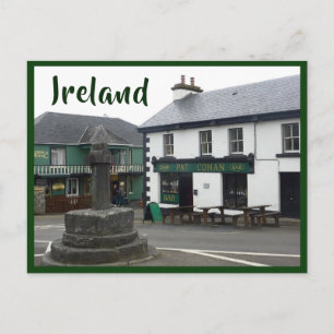 Carte Postale Cong (Homme tranquille) Carré de village avec text