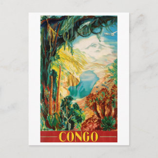 Carte Postale Congo, fleuve Congo, Afrique, paysage, vintage
