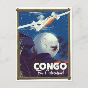 Carte Postale Congo For Adventure ! affiche de voyage