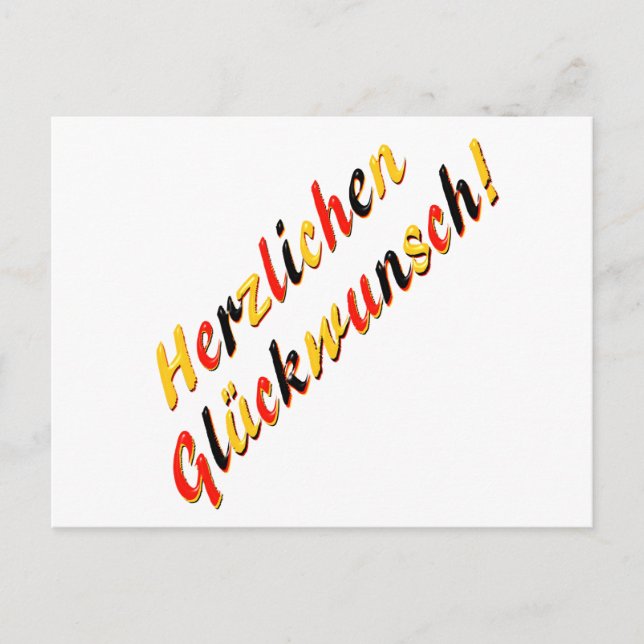 Carte Postale Congratulations card (Devant)