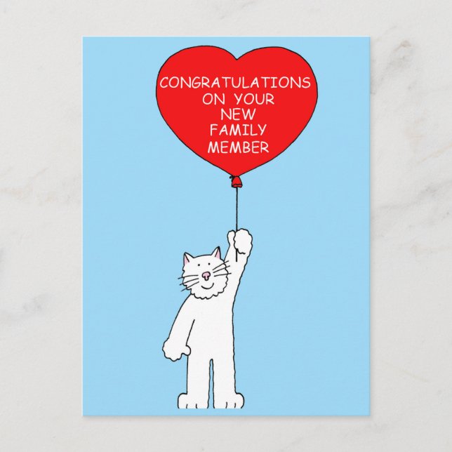 Carte Postale Congratulations de New Pet Cat (Devant)