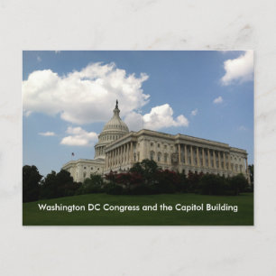 Carte Postale Congrès des États-Unis et Capitole
