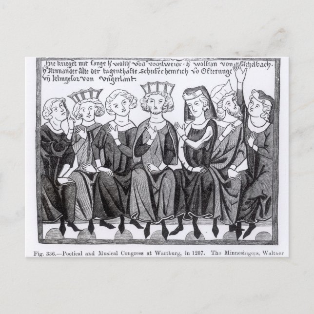 Carte Postale Congrès poétique et musicale (Devant)