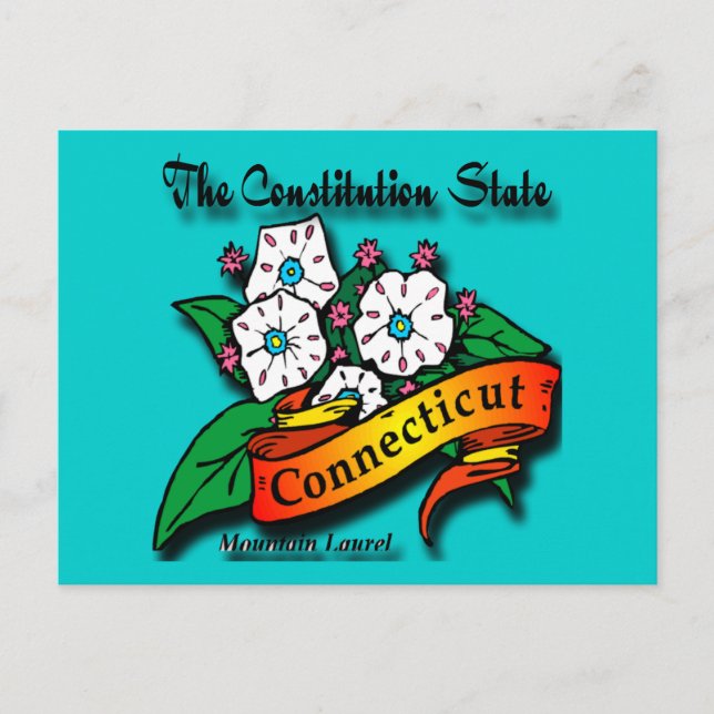 Carte Postale Conn Mountain Laurel Constitution État (Devant)