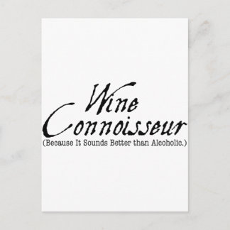 Carte Postale connaisseur du vin