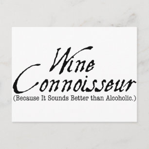 Carte Postale connaisseur du vin