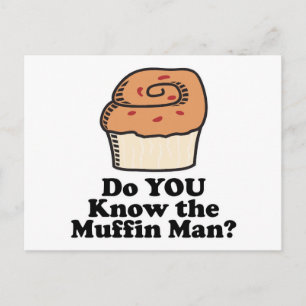 Carte Postale connaître l'homme au muffin