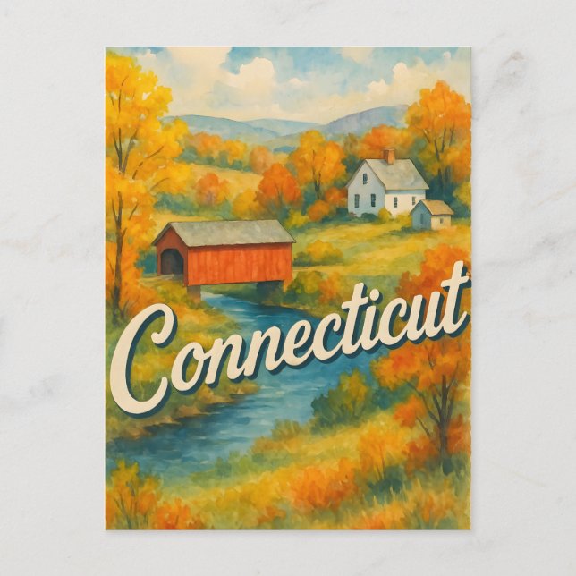 Carte Postale Connecticut (Devant)
