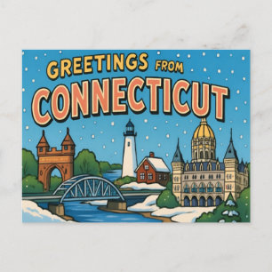 Carte postale CONNECTICUT
