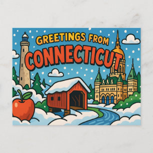 Carte postale CONNECTICUT