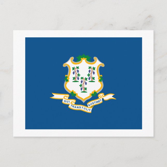 Carte postale Connecticut Flag (Devant)