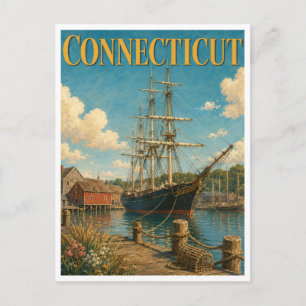 Carte Postale Connecticut Mystic Seaport GeoSaga