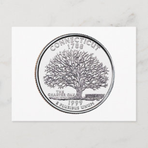 Carte Postale Connecticut State Quarter