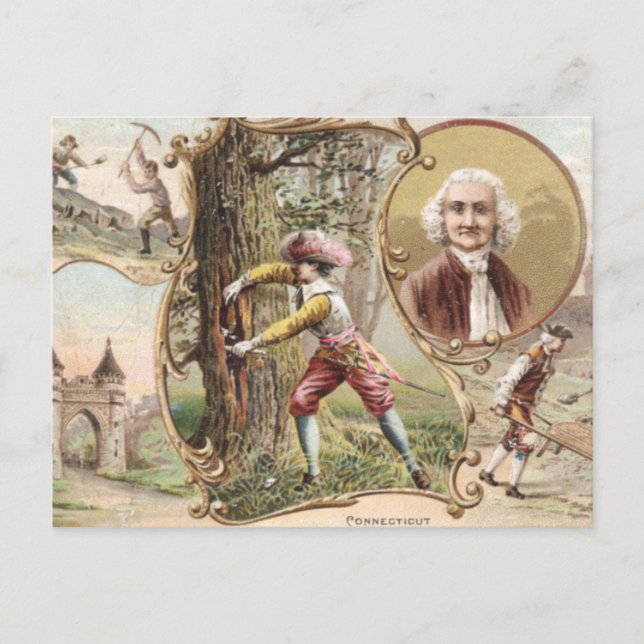 Carte Postale Connecticut vintage (Devant)