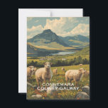 Carte postale Connemara<br><div class="desc">Une charmante carte postale du Connemara,  avec des moutons brouteurs sur des collines verdoyantes,  avec des paysages vallonnés qui s'étendent sous un ciel large et ouvert.</div>