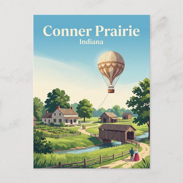 Carte Postale Conner Prairie Indiana (Devant)