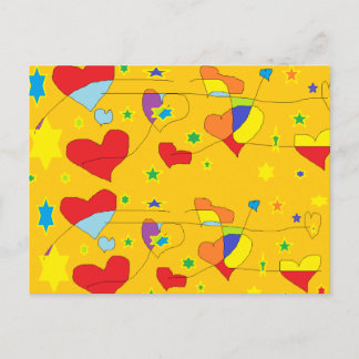 Carte Postale connexion de coeur