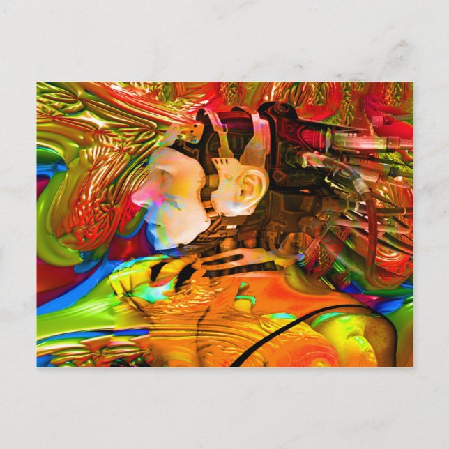 Carte Postale Connexion Robot (Devant)