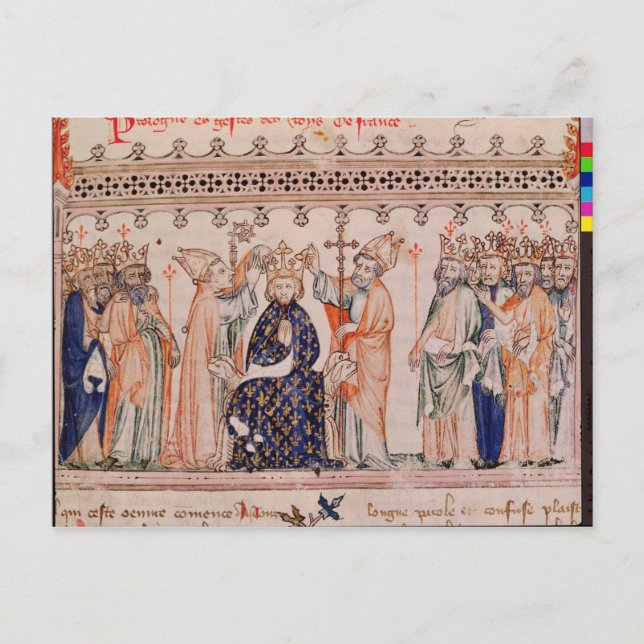 Carte Postale Consacré Philippe III le Hardi Roi de (Devant)
