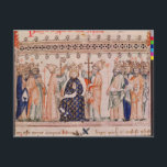 Carte Postale Consacré Philippe III le Hardi Roi de<br><div class="desc">Ms.1469 f.1 La consécration de Philippe III le Hardi (1245-85) Roi de France,  des Grandes Chroniques de France,  1375-79,  située à la Bibliotheque Municipale,  Reims,  France. La consécration de Philippe III le Hardi (1245-1245),  roi de France,  des Grandes Chroniques de France,  1375-1379,  fut créée autour du XIVe siècle.</div>