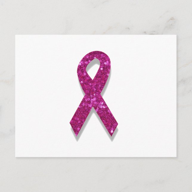 Carte Postale conscience du cancer du sein rose (Devant)