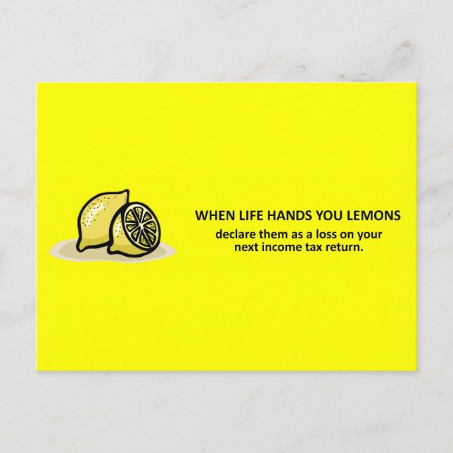 Carte Postale Conseil comptable amusant en matière d'impôt sur l (Devant)