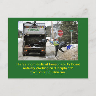 Carte Postale Conseil de déontologie judiciaire du Vermont : Car