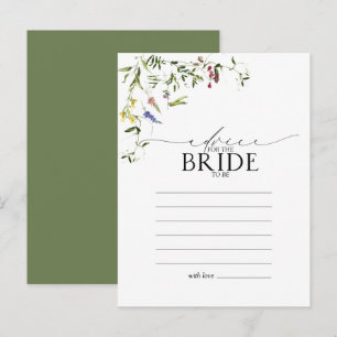 Carte Postale Conseil Fleur sauvage D'Eau D'Été À La Mariée