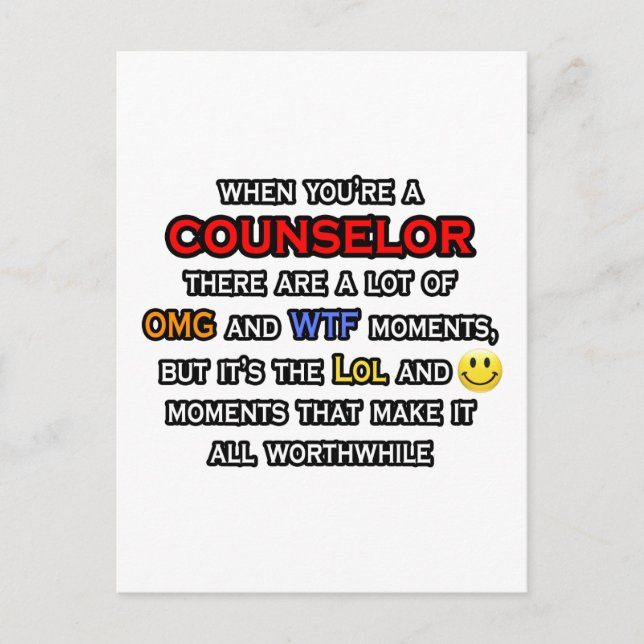 Carte Postale Conseiller ... OMG WTF LOL (Devant)