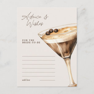 Carte Postale Conseils & Vœux Jeu de douche au Martini Espresso