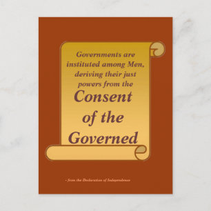 Carte Postale Consentement du Gouvernement