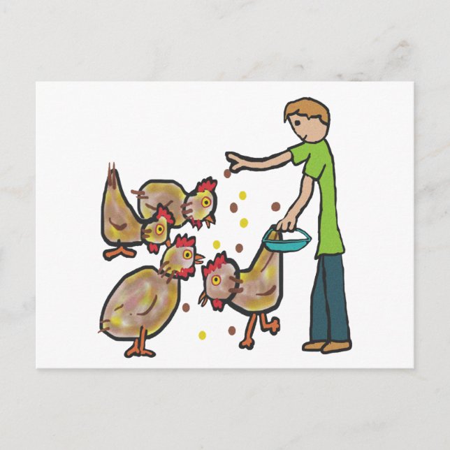 Carte Postale Conservation du poulet (Devant)