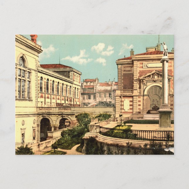 Carte Postale Conservatoire et bibliothèque, Marseille, France (Devant)