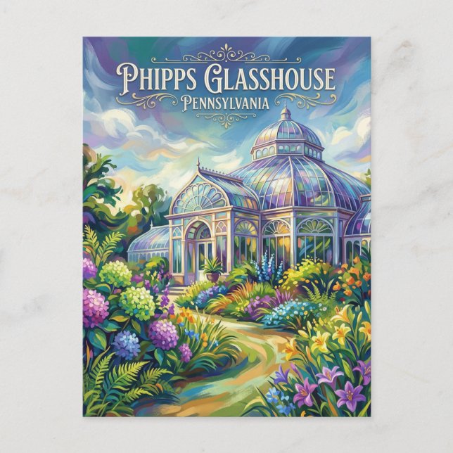 Carte Postale Conservatoire et jardins botaniques Phipps (Devant)