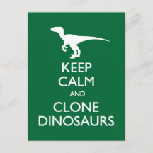 Carte postale Conserver Calme Clone Dinosaures