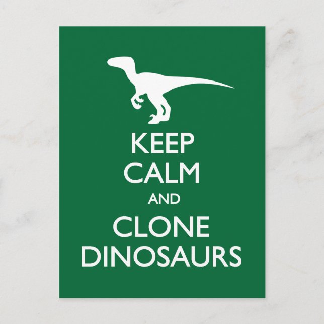 Carte postale Conserver Calme Clone Dinosaures (Devant)
