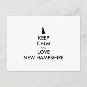 Carte Postale CONSERVER CALME et AMOUR NOUVEAU HAMPSHIRE