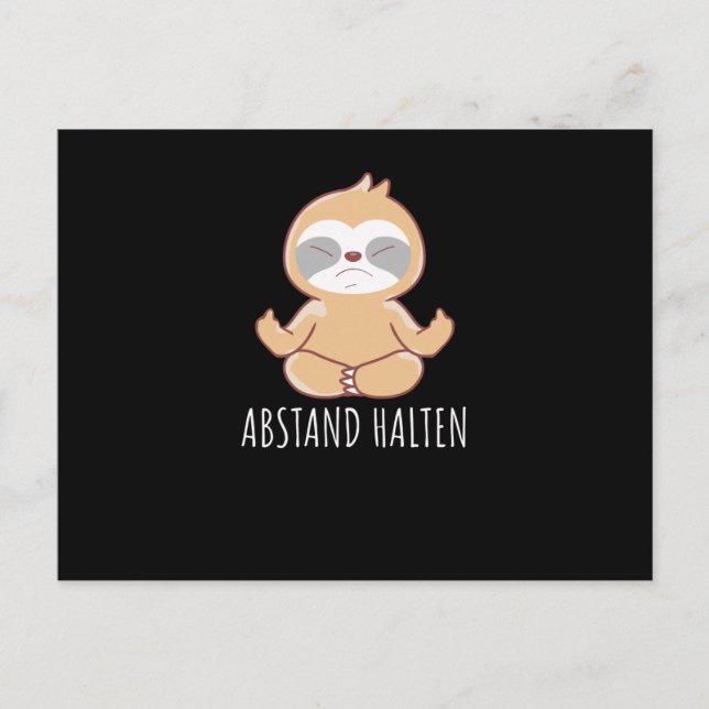 Carte Postale Conserver la distance (Devant)