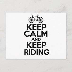 Carte Postale Conserver le calme et continuer l'équitation