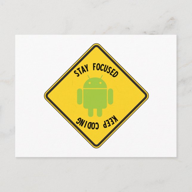 Carte Postale Conserver le codage concentré (panneau supérieur i (Devant)