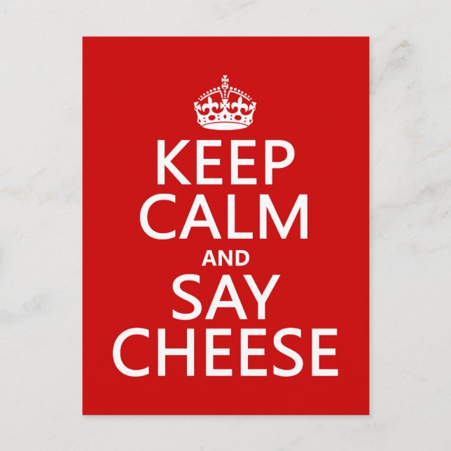 Carte Postale Conserver le fromage calme et dire (photographie)( (Devant)