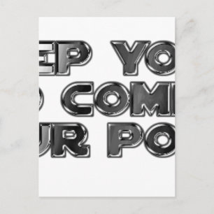 Carte Postale Conserver vos commentaires stupides