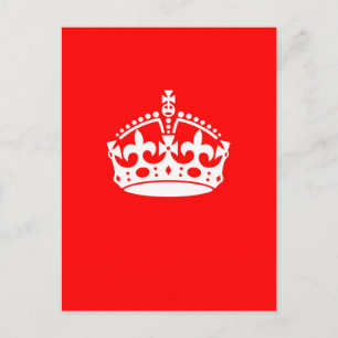 Carte Postale CONSERVEZ LE SYMBOLE DE LA COURONNE CALME sur le f
