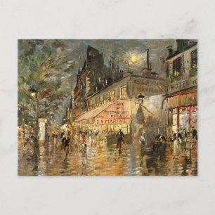 Carte Postale Constantin Korovin : Café La Marine, Paris