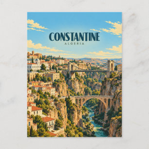 Carte Postale Constantine Algérie Art de Voyage Rétro
